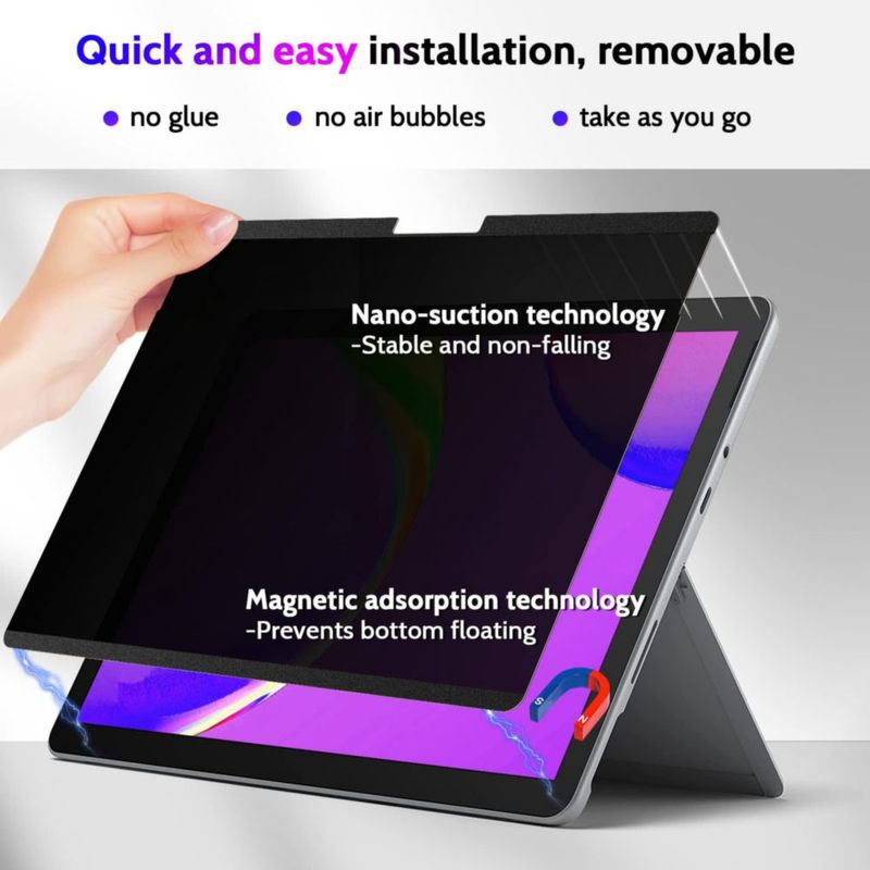 Protector de pantalla magnético de privacidad negro 123" Peslv