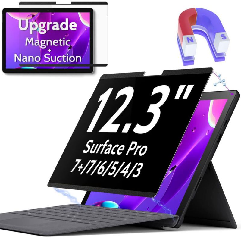 Protector de pantalla magnético de privacidad negro 123" Peslv