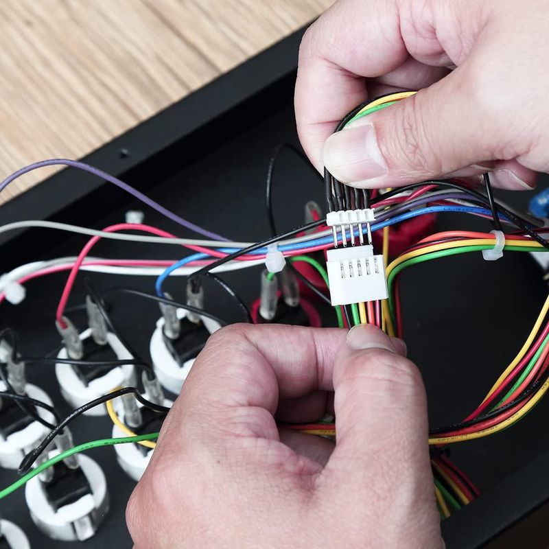 Cableado de 20 pines para placa de lucha Brook con arnés de botón de 4 pines para construcciones DIY de arcade stick compatible con placas Brook