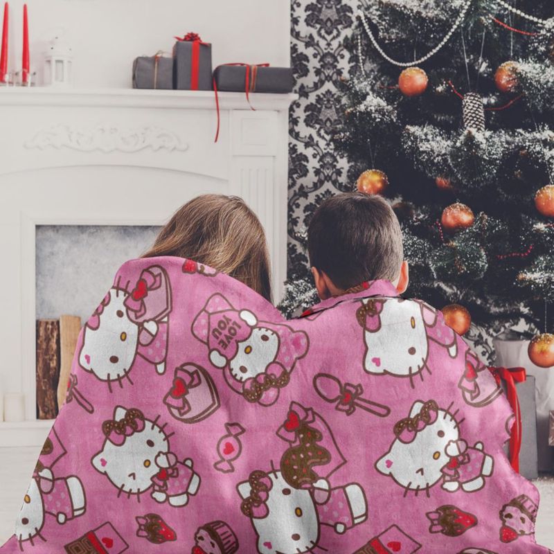Manta Northwest 127 cm x 178 cm Hello Kitty Te quiero