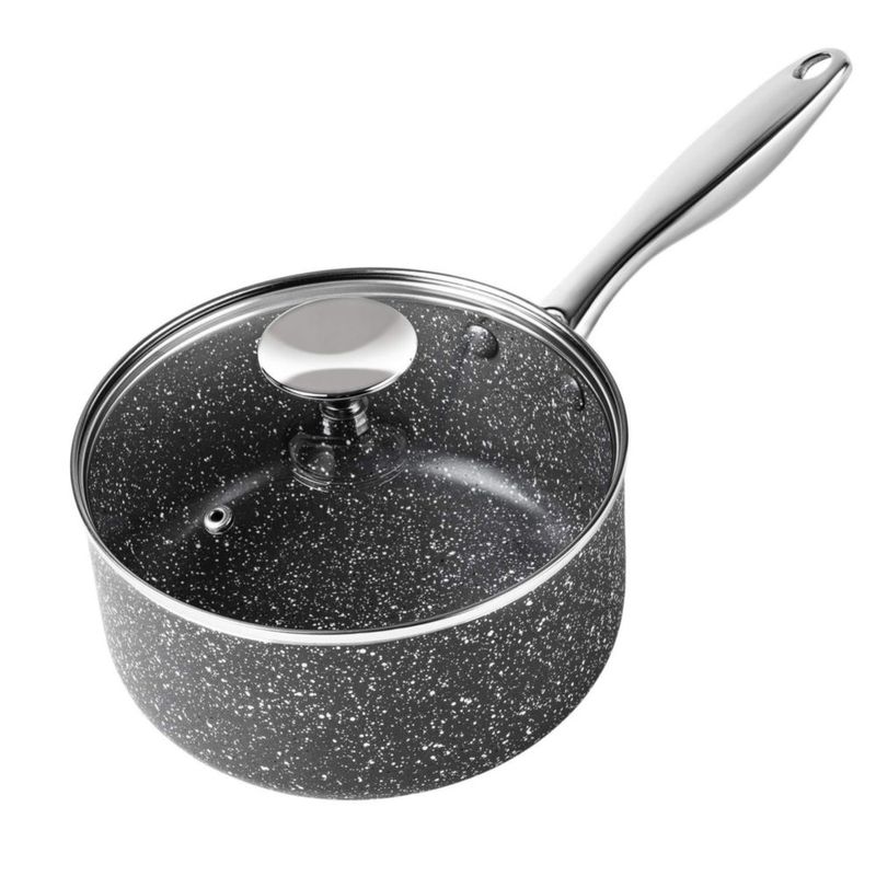 Cacerola MICHELANGELO 3QT antiadherente gris para inducción