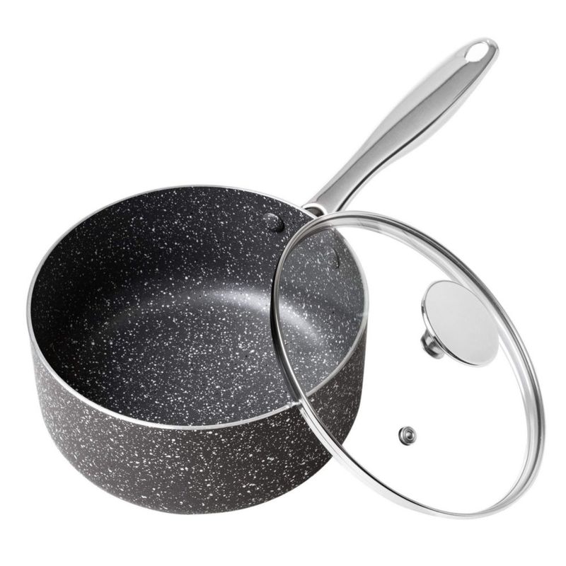 Cacerola MICHELANGELO 3QT antiadherente gris para inducción