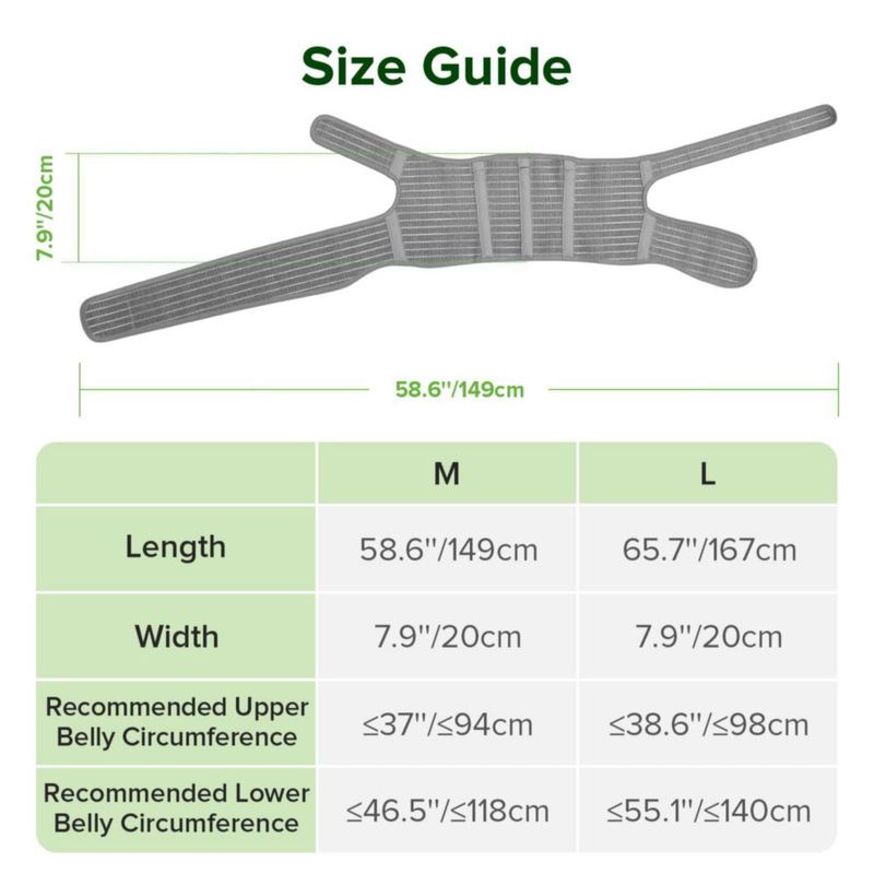 Faja de embarazo haakaa transpirable M (≤118 cm)