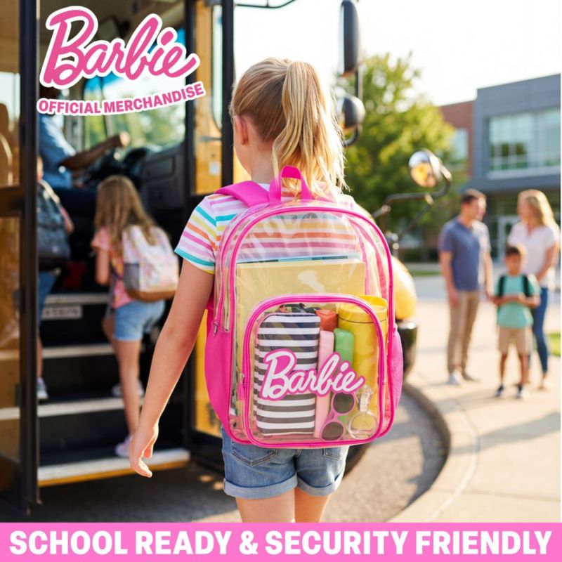 Mochila escolar transparente Get Trend Barbie 43 cm