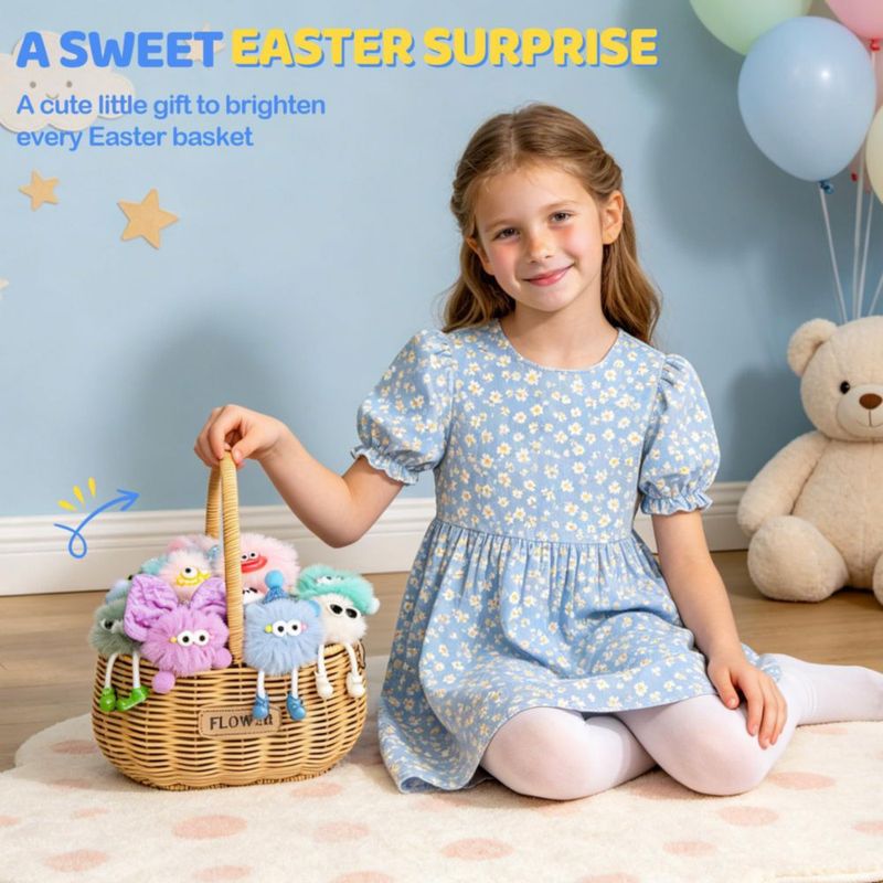 LLAVERO FUNGI FUN MONSTRUO 25 PIEZAS - Encantadores colgantes de peluche
