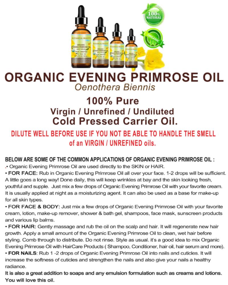 Aceite de Onagra Botanical Beauty 15 ml Orgánico
