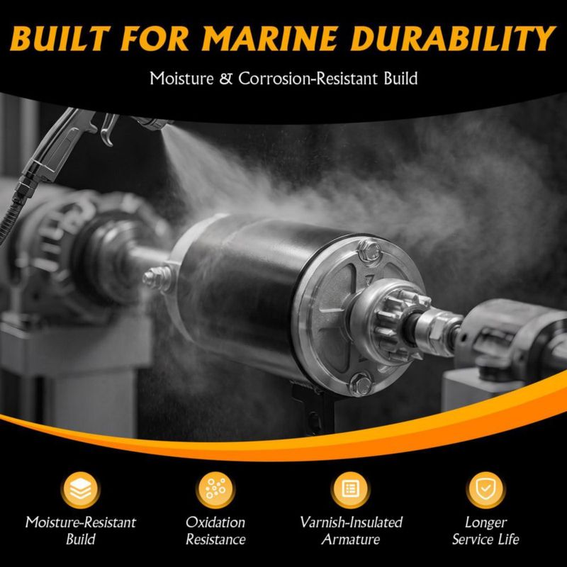 Motor de arranque DynaVim Parts para Johnson/Evinrude 85-140 HP 12 V