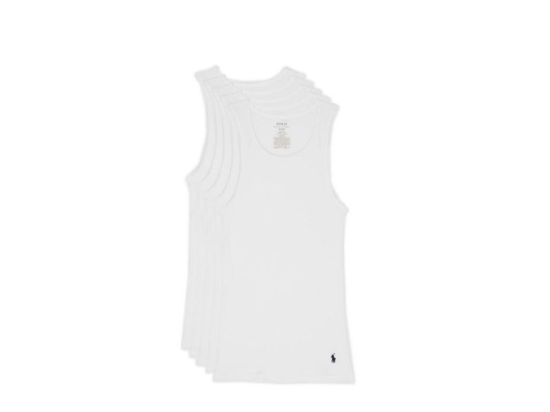 Camisetas sin mangas POLO RALPH LAUREN Pack de 5 Talla SM Blanco/Azul Marino
