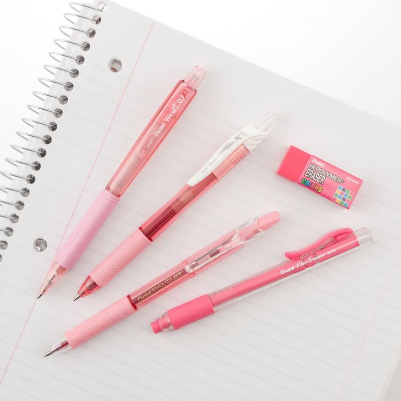 Pack de escritura Pentel rosa pastel