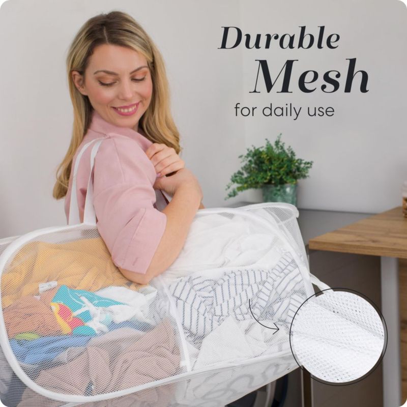 Cesto de ropa plegable Handy Laundry 77 L blanco