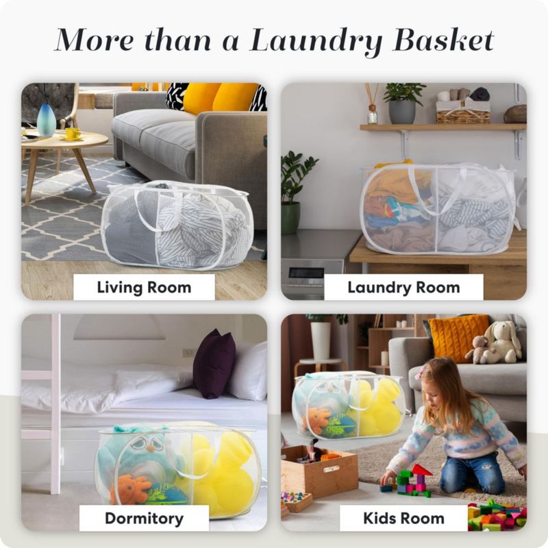 Cesto de ropa plegable Handy Laundry 77 L blanco