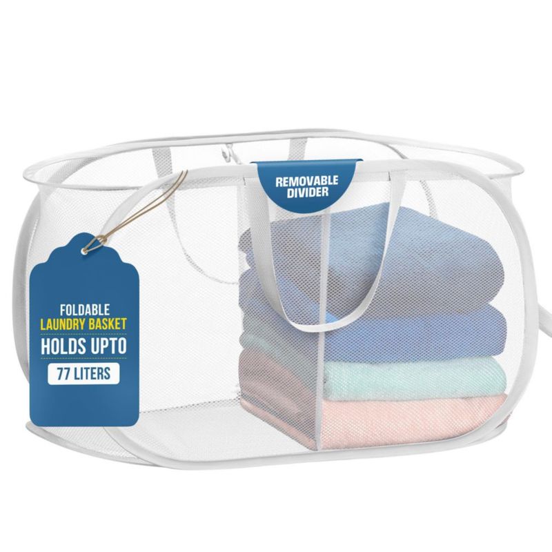 Cesto de ropa plegable Handy Laundry 77 L blanco
