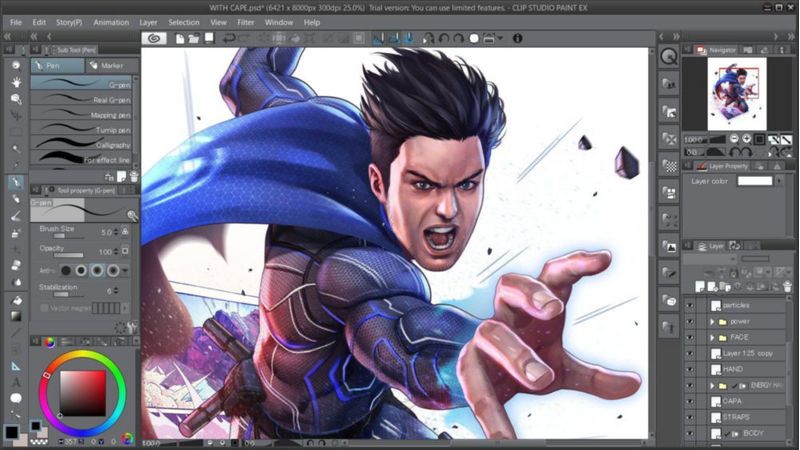 Software GRAPHIXLY CLIP STUDIO PAINT EX (Licencia Perpetua)