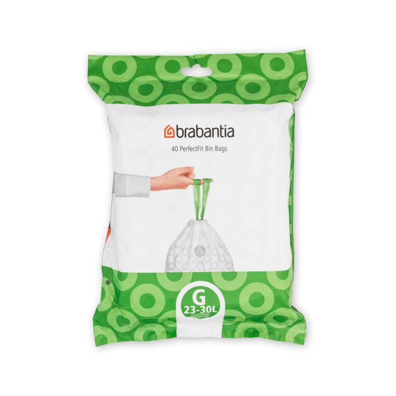 Bolsas para cubos Brabantia 23/30 L con dispensador – Pack de 40 unidades