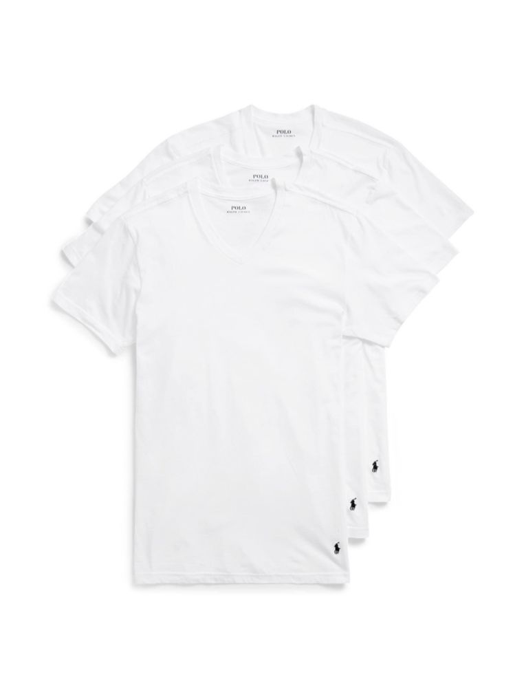 Camiseta Polo Ralph Lauren 2X Tall Blanca/Azul Marino