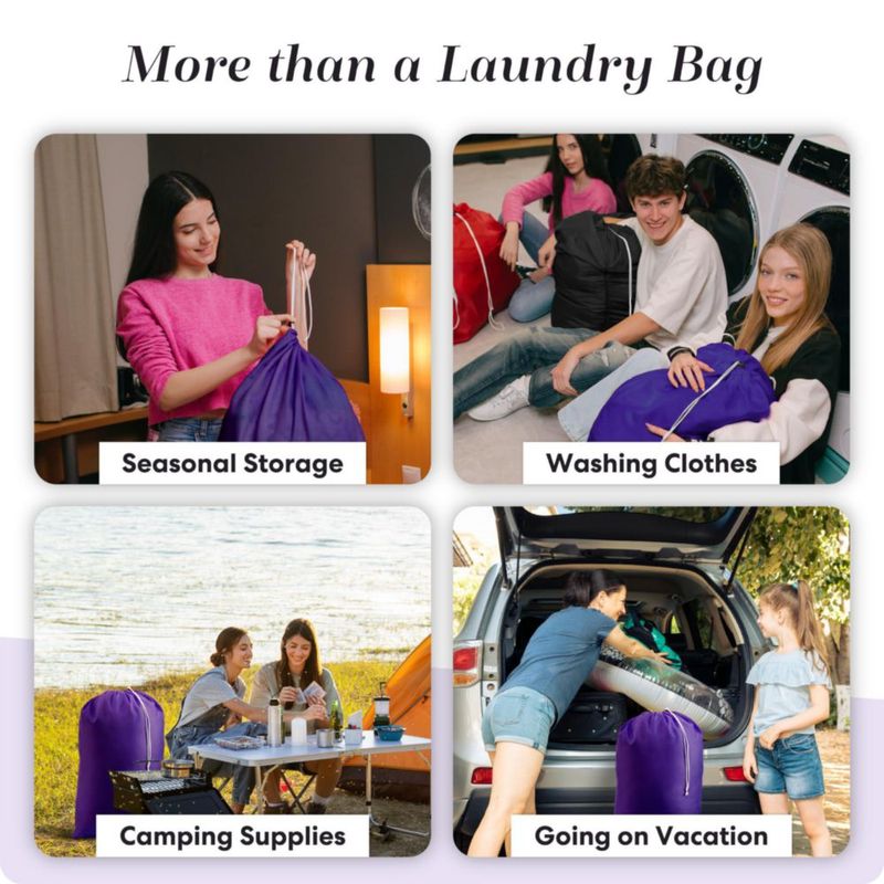 Bolsa de lavandería Handy Laundry púrpura lavable a máquina