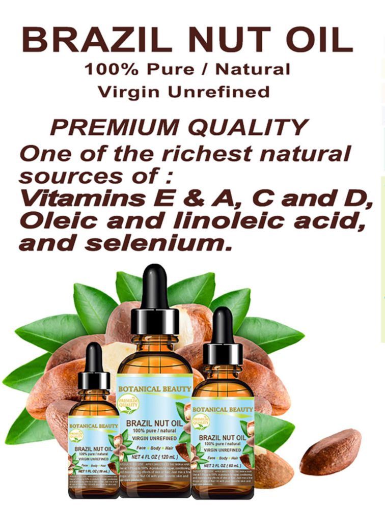 Aceite de Nuez de Brasil Botanical Beauty 30 ml – rostro piel y cabello