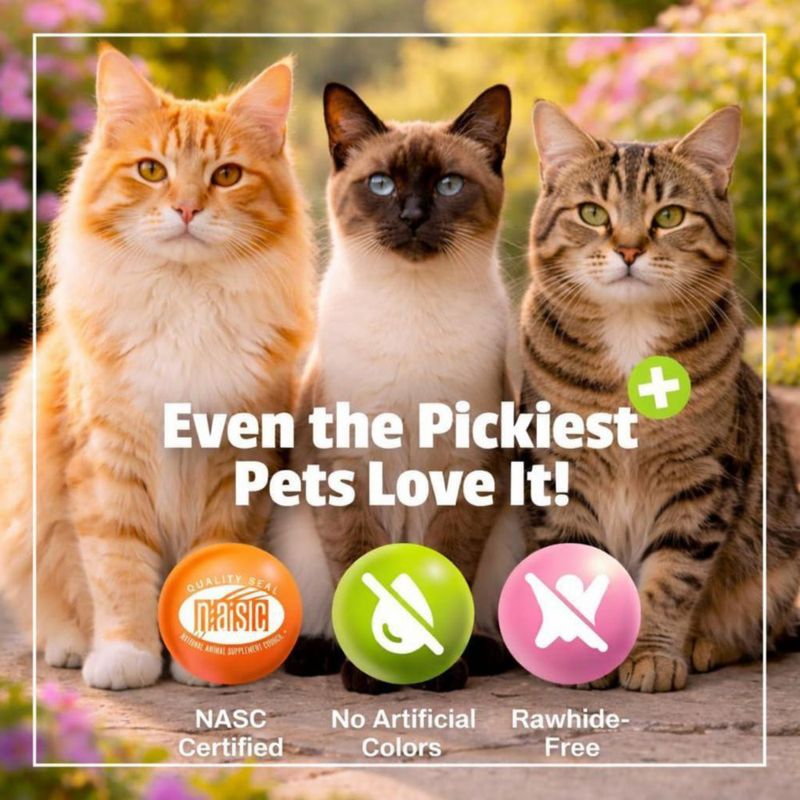 Golosinas de Lisina Pet Naturals 160 unidades Sabor a Pollo