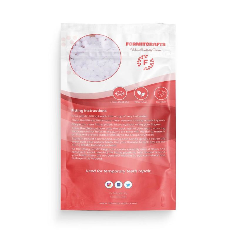 Perlas termoplásticas Formit Crafts 40 g para relleno dental DIY