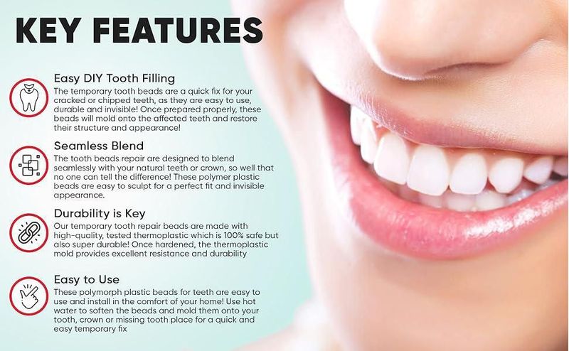 Perlas termoplásticas Formit Crafts 40 g para relleno dental DIY