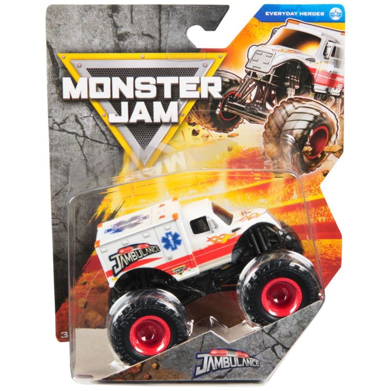 Vehículo de juguete Monster Jam Jambulance a escala 1:64
