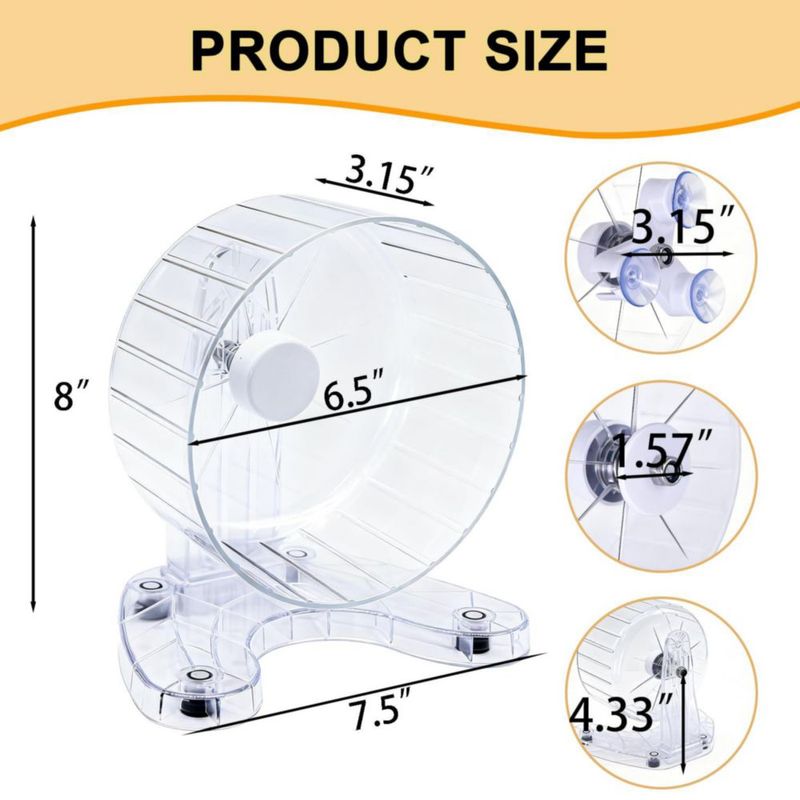 Rueda para hámster Stinzgie 165 cm Silenciosa de Doble Rodamiento