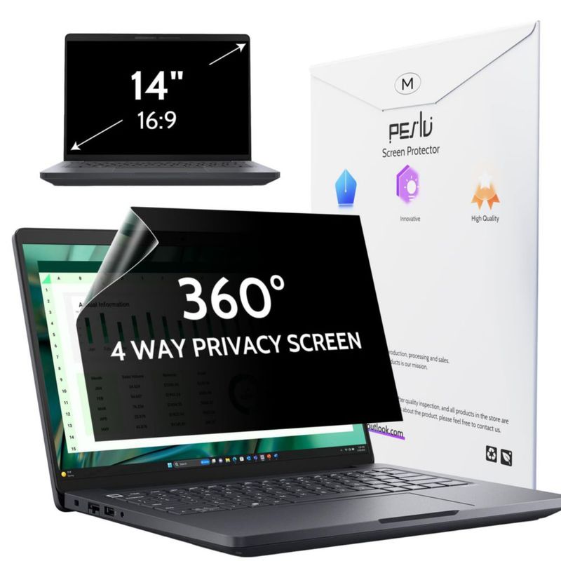Protector de pantalla Peslv 35 cm 14" de privacidad 4‑vías