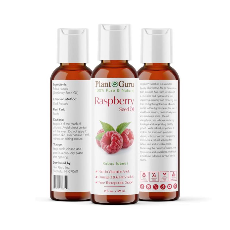 Aceite de Semilla Plant Guru 59 ml Frambuesa Roja 100 % Puro
