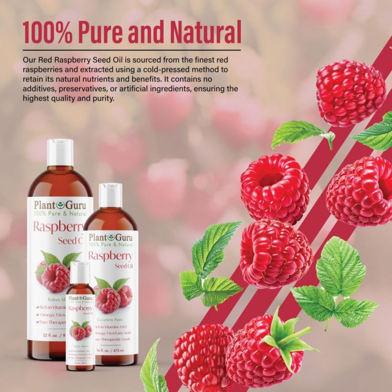 Aceite de Semilla Plant Guru 59 ml Frambuesa Roja 100 % Puro