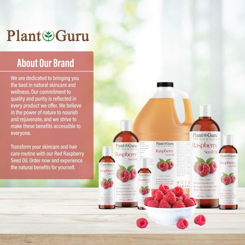 Aceite de Semilla Plant Guru 59 ml Frambuesa Roja 100 % Puro