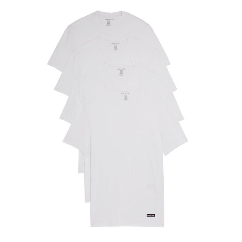 Camisetas Nautica 4 unidades de algodón con cuello redondo edición limitada