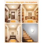 Lámpara de techo recargable Redane LED con sensor de movimiento
