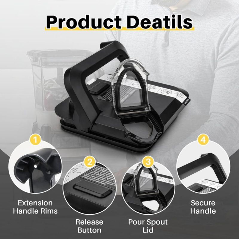 Tapa para licuadora TheClouds compatible con Ninja jarra ancha de 72 oz
