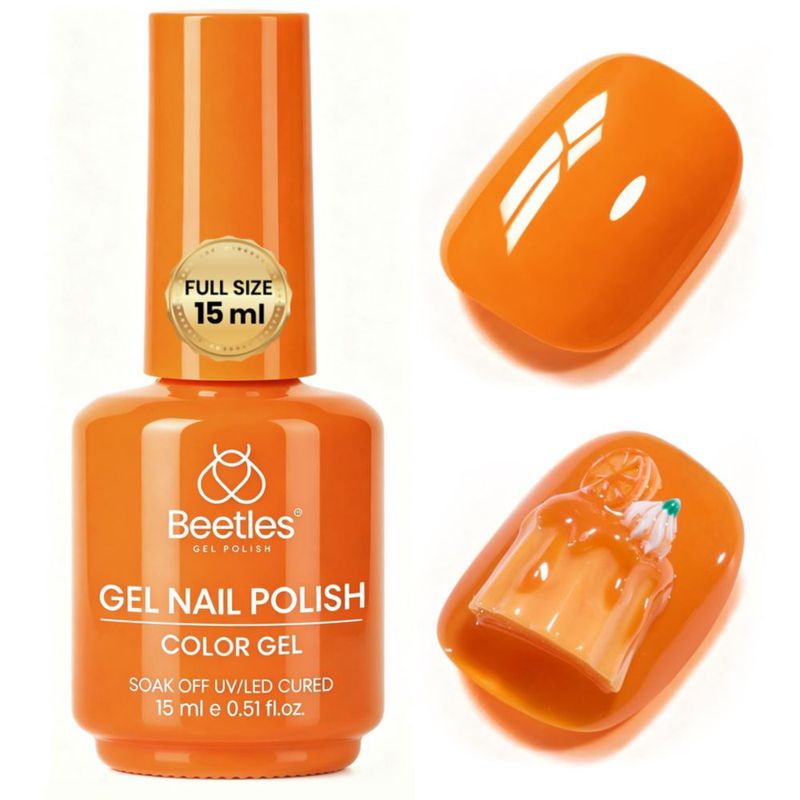 Gel de Uñas Beetles 15 ml Naranja Caramelo