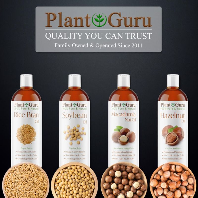 Aceite Portador Plant Guru 59 ml de Aceite de Salvado de Arroz 100 % Puro