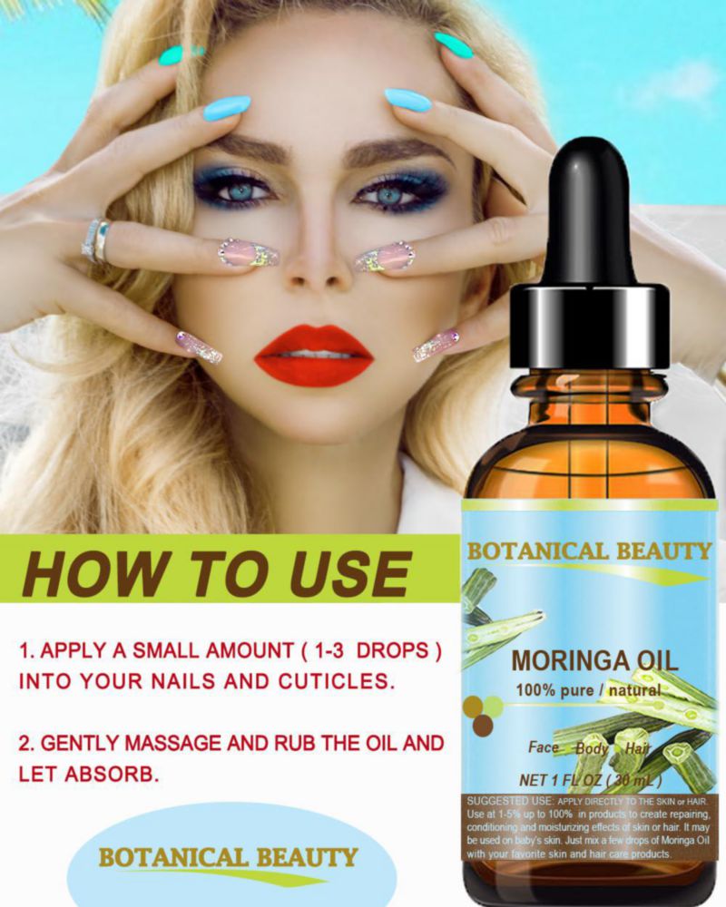 Aceite de Moringa Botanical Beauty 30 ml 100 % puro prensado en frío