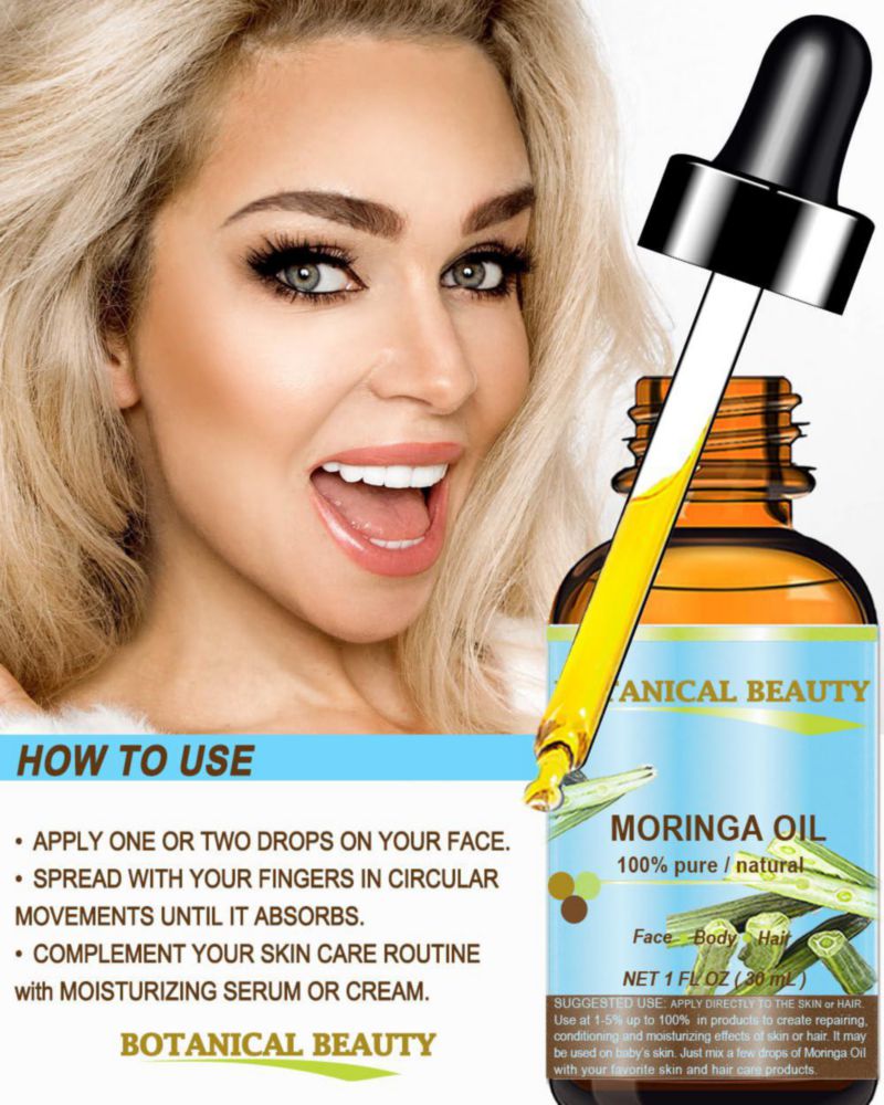 Aceite de Moringa Botanical Beauty 30 ml 100 % puro prensado en frío
