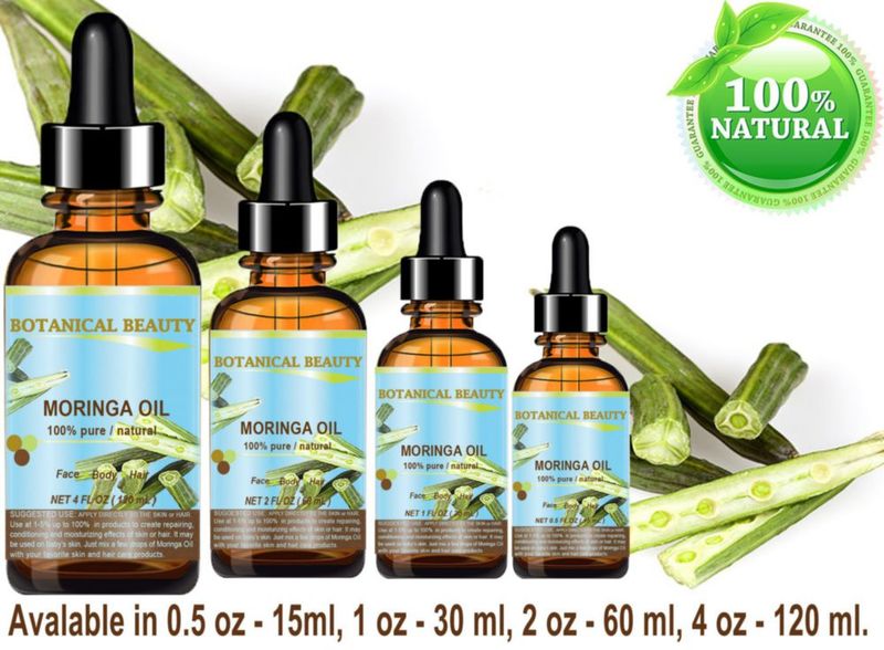 Aceite de Moringa Botanical Beauty 30 ml 100 % puro prensado en frío