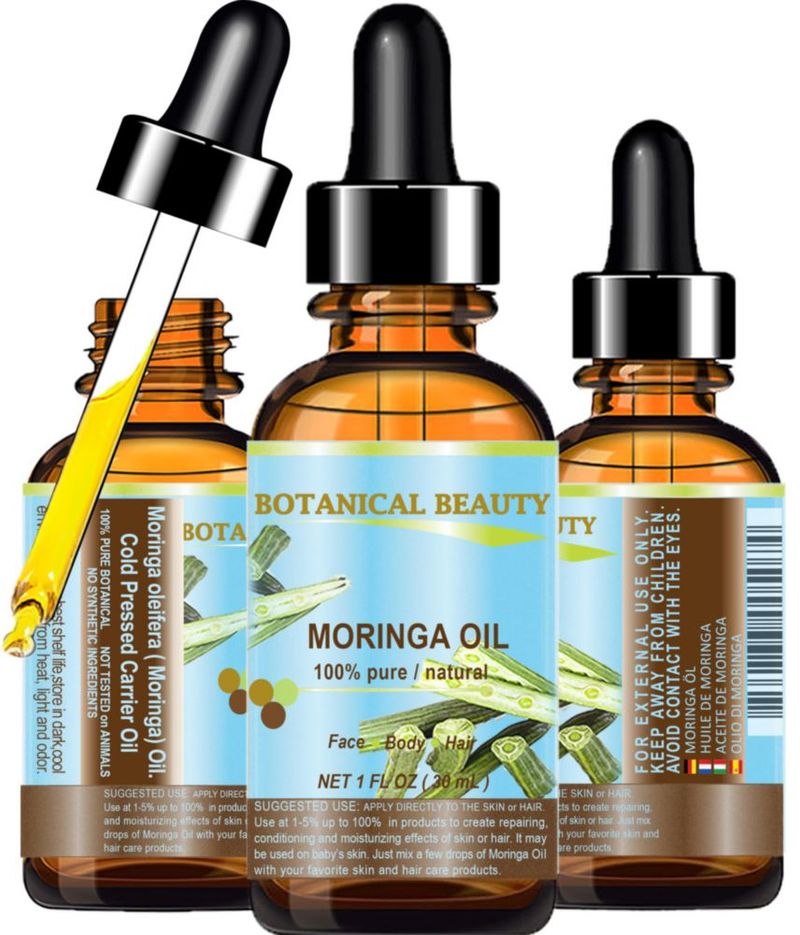 Aceite de Moringa Botanical Beauty 30 ml 100 % puro prensado en frío