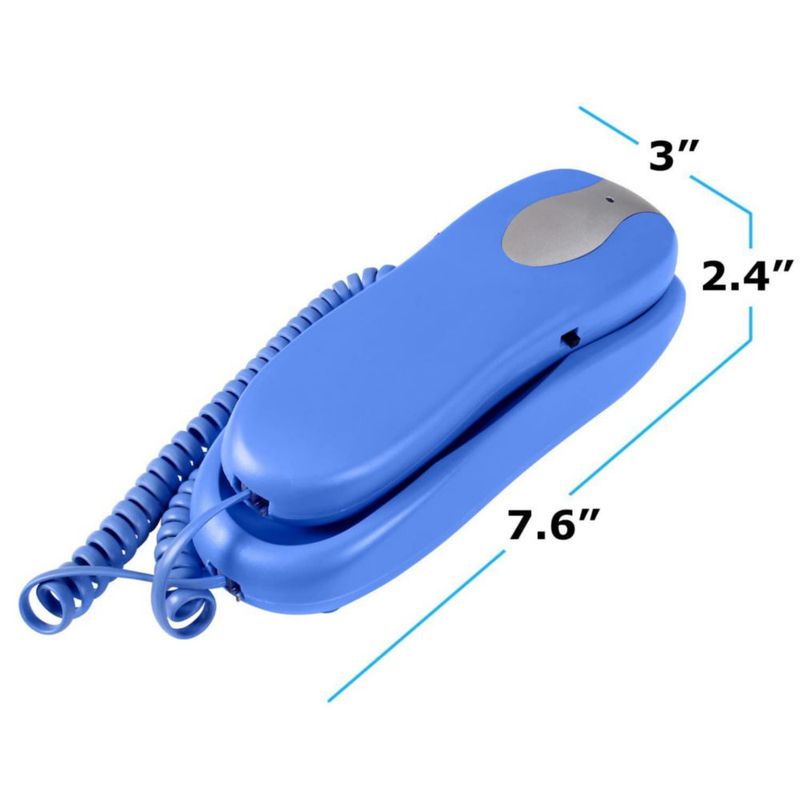 Teléfono Fijo Azul Donuts 19 cm – Montaje en Pared o Escritorio