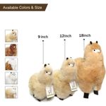 AlpacaNext Peluche de Alpaca 46 cm Beige Ultra‑Suave