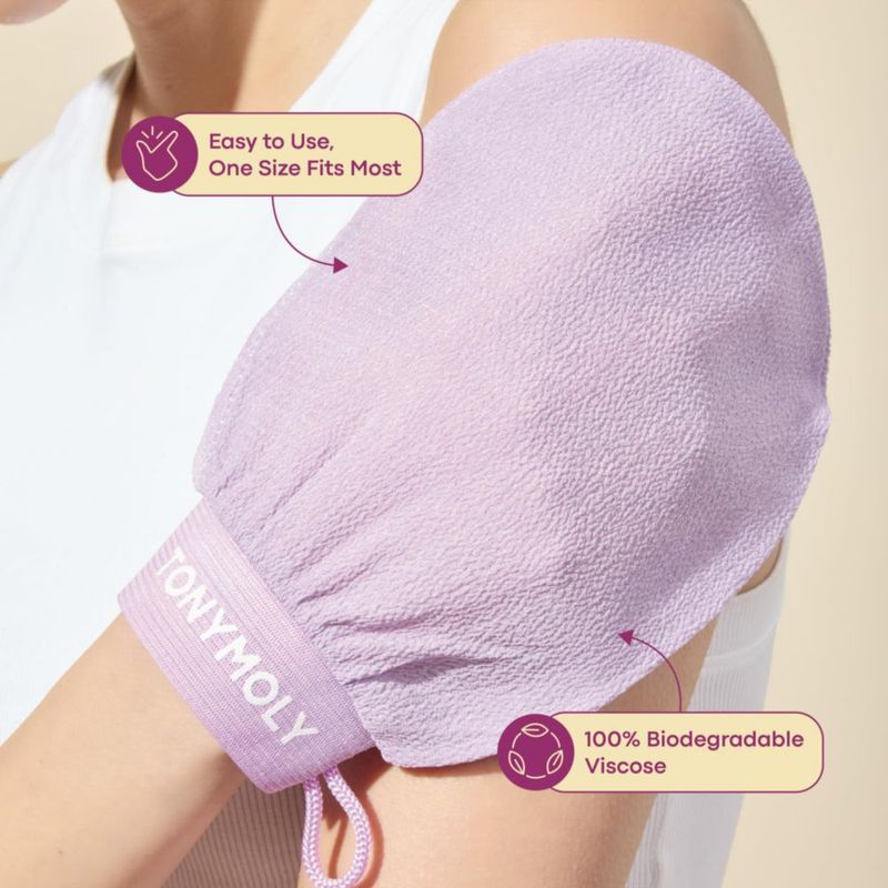 Guantes Exfoliantes TONYMOLY 2 pzas estilo toalla coreana