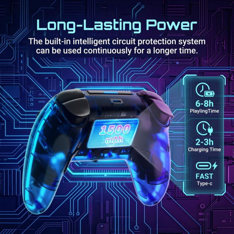 Controlador inalámbrico SZDILONG PS5 Pro/Slim PC/Android RGB
