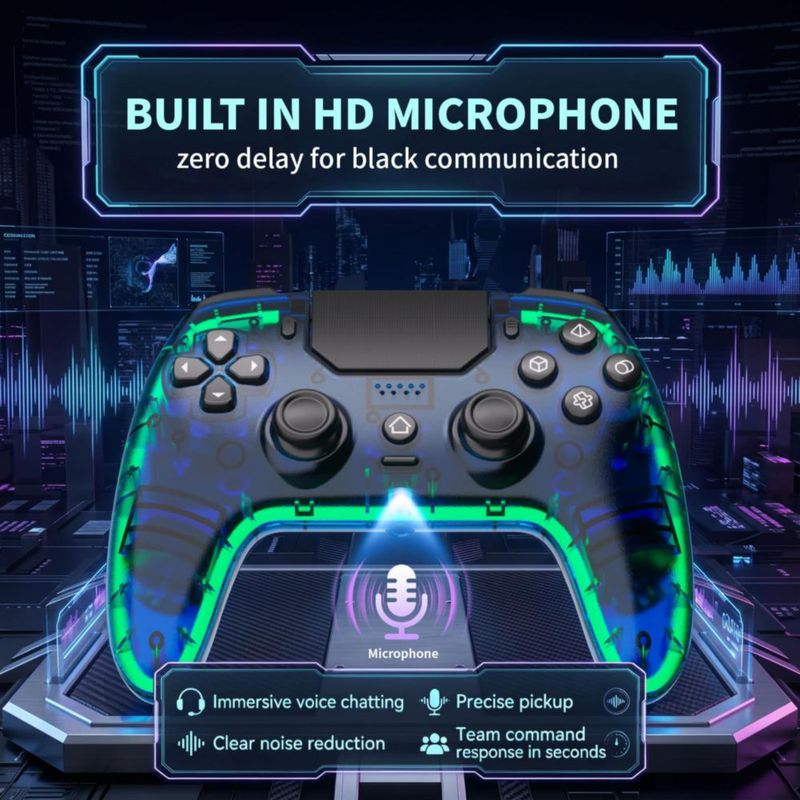 Controlador inalámbrico SZDILONG PS5 Pro/Slim PC/Android RGB
