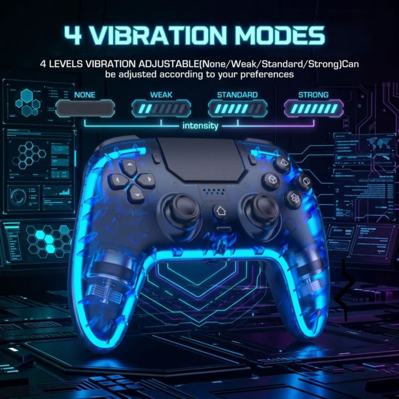 Controlador inalámbrico SZDILONG PS5 Pro/Slim PC/Android RGB