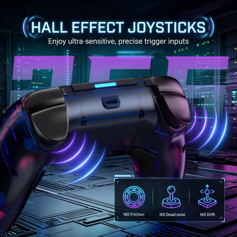 Controlador inalámbrico SZDILONG PS5 Pro/Slim PC/Android RGB