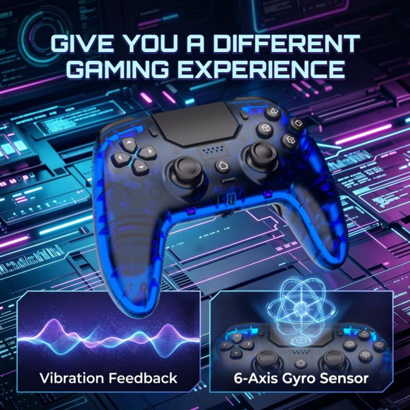 Controlador inalámbrico SZDILONG PS5 Pro/Slim PC/Android RGB