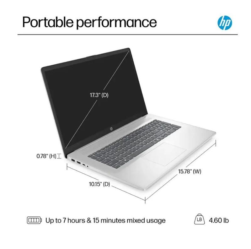 Laptop HP 2025 Premium 17.3" HD+ i3-305 16 GB 1 TB SSD