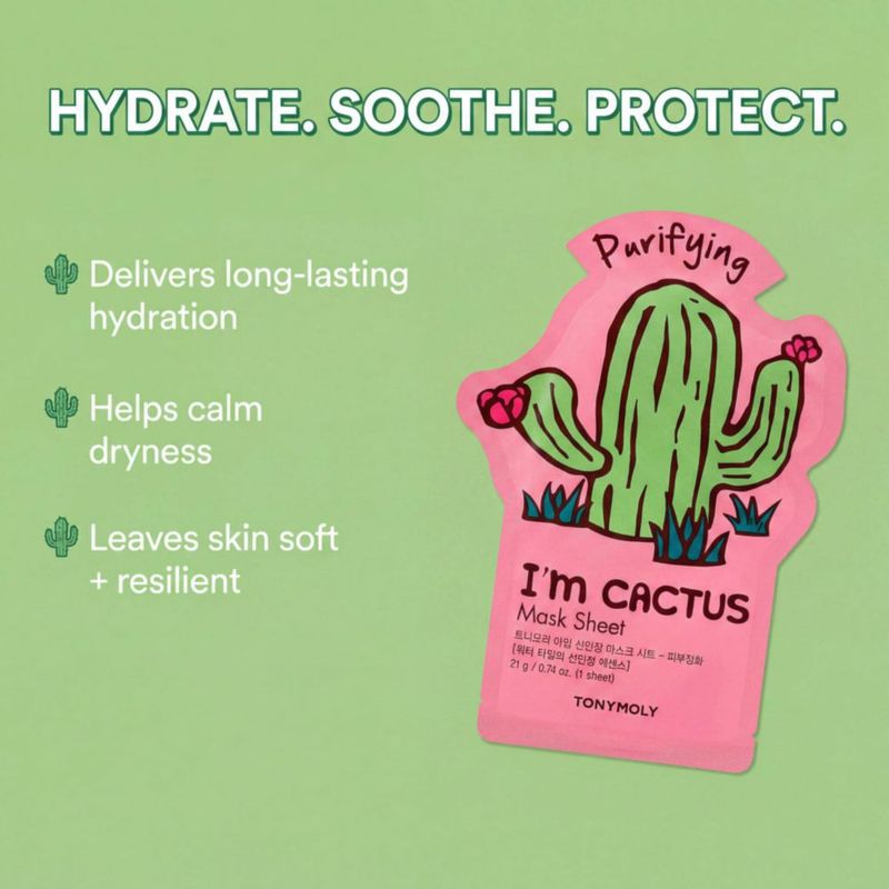 Mascarilla de hoja TONYMOLY I'm Cactus (Nopal)