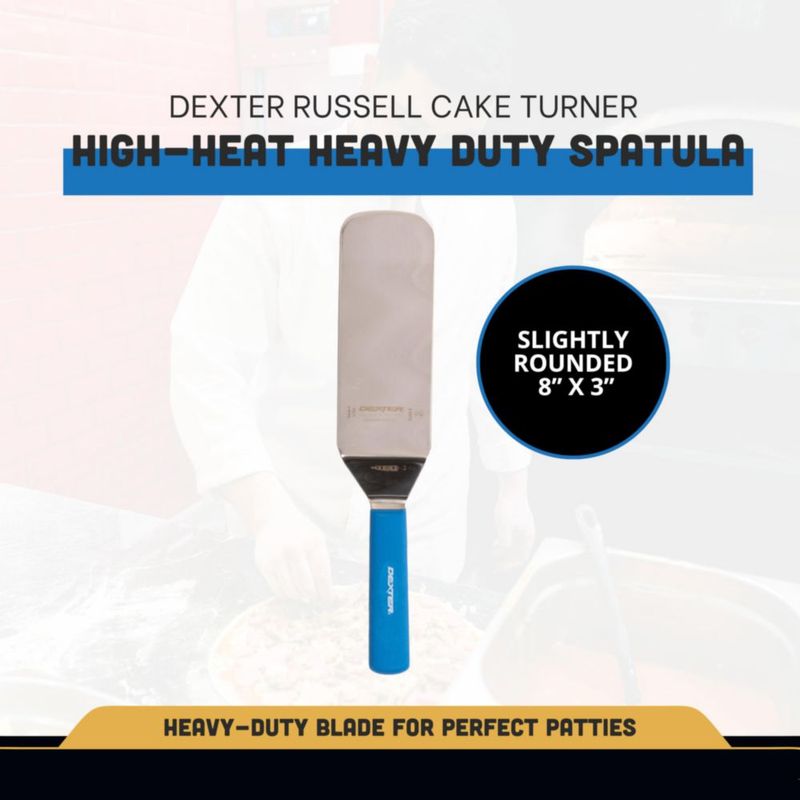 Espátula de alimentos Dexter 20 cm mango azul de acero inoxidable